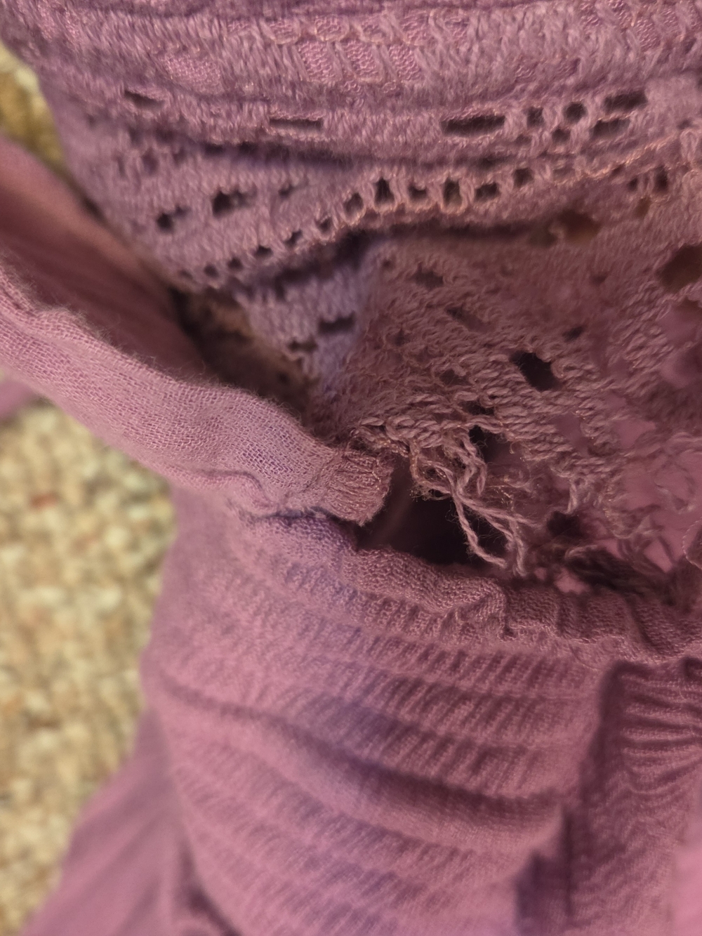 Free People Mauve Ruffled Maxi Dress - Picture 4 of 5